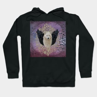 Awesome black and polar wolf Hoodie
